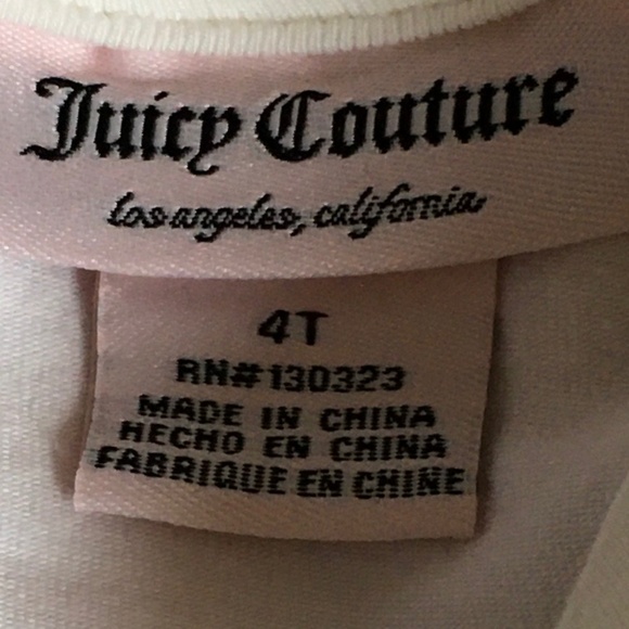 Juicy Couture Toddler Girl Gold/White Dress size 4T. - Picture 3 of 6